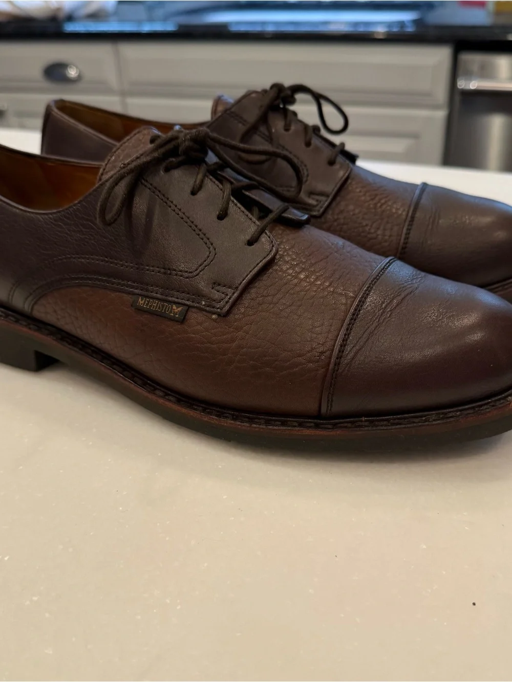 Mephisto Men's Melchior Captoe Oxford Brown Leather Goodyear Welt Sz 10 EUC